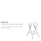 Flash Furniture Round Wh 24Rnd Plastic Fold Table, 24" W, 24" L, 29.375" H, Granite White DAD-YCZ-80R-1-SM-GW-GG - alternate 5