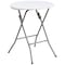 Flash Furniture Round Wh 24Rnd Plastic Fold Table, 24" W, 24" L, 29.375" H, Granite White DAD-YCZ-80R-1-SM-GW-GG - alternate 4