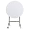 Flash Furniture Round Wh 24Rnd Plastic Fold Table, 24" W, 24" L, 29.375" H, Granite White DAD-YCZ-80R-1-SM-GW-GG - alternate 8