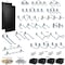 Triton Products 48 pc DuraHook Assortment, (2) 24 in W x 48 in H x 1/4 in D ABS Pegboards, 4 Hanging Bins DB-2BK Kit - alternate 5
