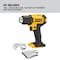Dewalt Heat Gun, Cordless Powered, 20V DC, Dual Temp. Setting, Pistol Handle DCE530B - alternate 5