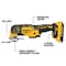 Dewalt 20V MAX* XR(R) Brushless Cordless 3-Speed Oscillating Multi-Tool Kit (2.0 Ah Battery) DCS356D1 - alternate 2