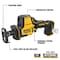 Dewalt Atomic Reciprocating Saw 20V MAX, Cordless, Compact DCS369B - alternate 2