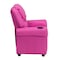Flash Furniture Kids Recliner, 21-1/2" to 36-1/2" x 27", Upholstery Color: Pink, Weight Capacity: 90 lb. DG-ULT-KID-HOT-PINK-GG - alternate 8