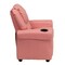 Flash Furniture Kids Recliner, 21-1/2" to 36-1/2" x 27", Upholstery Color: Pink DG-ULT-KID-PINK-GG - alternate 7