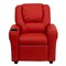 Flash Furniture Kids Recliner, 21-1/2" to 36-1/2" x 27", Upholstery Color: Red DG-ULT-KID-RED-GG - alternate 3