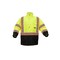 Gss Safety 2 Tone Hooded Rain Coat, 150D Oxford, Class 3 Yellow/Black, S/M 6005-S/M - alternate 3