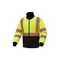 Gss Safety Hi-Vis Two Tone Quilted Jacket, Nylon Taffeta Shell, Class 3 Lime/Black, L 8007-LG - alternate 3