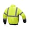 Gss Safety Hi-Vis Bomber Jacket, PU Coated Shell, Class 3 Lime/Black, LT 8001-TALL LG - alternate 2