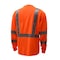 Gss Safety Hi-Vis Long Sleeve Safety Shirt, 100% Polyester Birdseye, Lime, 2XLT 5503-TALL 2XL - alternate 3