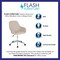 Flash Furniture Cortana Home and Office Mid-Back Chair, B DS-8012LB-BGE-F-GG - alternate 4