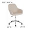 Flash Furniture Cortana Home and Office Mid-Back Chair, B DS-8012LB-BGE-F-GG - alternate 7