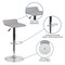 Flash Furniture Gray Vinyl Barstool, Adj Height DS-801B-GY-GG - alternate 5