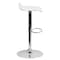 Flash Furniture White Vinyl Barstool, Adj Height DS-801-CONT-WH-GG - alternate 9
