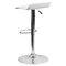Flash Furniture White Vinyl Barstool, Adj Height DS-801-CONT-WH-GG - alternate 4