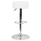 Flash Furniture White Vinyl Barstool, Adj Height DS-801-CONT-WH-GG - alternate 10