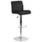Flash Furniture Black Vinyl Barstool, Adj Height DS-8101B-BK-GG - alternate 2