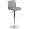 Flash Furniture Gray Vinyl Barstool, Adj Height DS-8101B-GY-GG - alternate 4