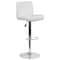Flash Furniture White Vinyl Barstool, Adj Height, Seat Height Range: 26-1/4" to 34-1/2" DS-8101B-WH-GG - alternate 4