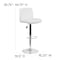 Flash Furniture White Vinyl Barstool, Adj Height, Seat Height Range: 26-1/4" to 34-1/2" DS-8101B-WH-GG - alternate 5