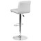 Flash Furniture White Vinyl Barstool, Adj Height, Seat Height Range: 26-1/4" to 34-1/2" DS-8101B-WH-GG - alternate 8