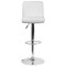 Flash Furniture White Vinyl Barstool, Adj Height, Seat Height Range: 26-1/4" to 34-1/2" DS-8101B-WH-GG - alternate 9