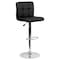 Flash Furniture Black Quilted Vinyl Barstool, Adj Height, Weight Capacity: 330 lb. DS-810-MOD-BK-GG - alternate 4