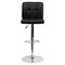 Flash Furniture Black Quilted Vinyl Barstool, Adj Height, Weight Capacity: 330 lb. DS-810-MOD-BK-GG - alternate 9