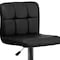 Flash Furniture Black Quilted Vinyl Barstool, Adj Height, Weight Capacity: 330 lb. DS-810-MOD-BK-GG - alternate 7