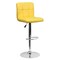 Flash Furniture Yellow Quilted Vinyl Barstool, Adj Height, Frame Material: Metal DS-810-MOD-YEL-GG - alternate 7