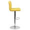 Flash Furniture Yellow Quilted Vinyl Barstool, Adj Height, Frame Material: Metal DS-810-MOD-YEL-GG - alternate 9