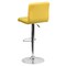 Flash Furniture Yellow Quilted Vinyl Barstool, Adj Height, Frame Material: Metal DS-810-MOD-YEL-GG - alternate 2