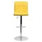 Flash Furniture Yellow Quilted Vinyl Barstool, Adj Height, Frame Material: Metal DS-810-MOD-YEL-GG - alternate 10