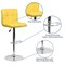 Flash Furniture Yellow Quilted Vinyl Barstool, Adj Height, Frame Material: Metal DS-810-MOD-YEL-GG - alternate 6