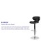 Flash Furniture Black Vinyl Barstool,  Adj Height,  Seat Height Range: 24" to 32-1/2" DS-815-BK-GG