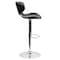 Flash Furniture Black Vinyl Barstool, Adj Height, Seat Height Range: 24" to 32-1/2" DS-815-BK-GG - alternate 10