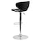 Flash Furniture Black Vinyl Barstool, Adj Height, Seat Height Range: 24" to 32-1/2" DS-815-BK-GG - alternate 8