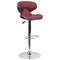 Flash Furniture Burgundy Vinyl Barstool, Adj Height DS-815-BURG-GG - alternate 5