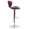 Flash Furniture Burgundy Vinyl Barstool, Adj Height DS-815-BURG-GG - alternate 9