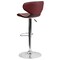 Flash Furniture Burgundy Vinyl Barstool, Adj Height DS-815-BURG-GG - alternate 8