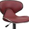 Flash Furniture Burgundy Vinyl Barstool, Adj Height DS-815-BURG-GG - alternate 6