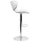 Flash Furniture White Vinyl Barstool, Adj Height DS-815-WH-GG - alternate 9