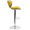 Flash Furniture Yellow Vinyl Barstool, Adj Height, Material: Chrome, Foam DS-815-YEL-GG - alternate 10