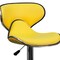 Flash Furniture Yellow Vinyl Barstool, Adj Height, Material: Chrome, Foam DS-815-YEL-GG - alternate 6