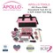 Apollo Tools 201 Piece Household Tool Kit in a Soft-Sided Tool Bag- Pink DT0020P - alternate 3