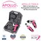 Apollo Tools 3.6V Lithium-Ion Rechargeable Screwdriver with 45 Piece Accessory Set- Pink DT4944P - alternate 7