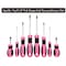 Apollo Tools Screwdriver Set, Pink, 8 Pieces DT5018P - alternate 3