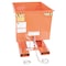 Vestil Light Duty Self-Dump Hopper .50 Cubic Yard 2000 lb Orange D-50-LD-ORG-C - alternate 9