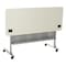National Public Seating Rectangle Training Table, 24" W, 60" L, 29-1/2" H, Lightweight HDPE Blow Molded Plastic Top BPFT-2460 - alternate 6
