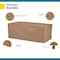 Duck Covers Essential Tan Patio Rectangular Coffee Table Cover, 26"x47" ECT492618 - alternate 7